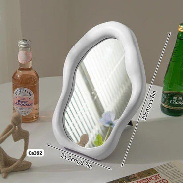 Espejo de mesa nordico blanco 21,2cm* 29,7cm