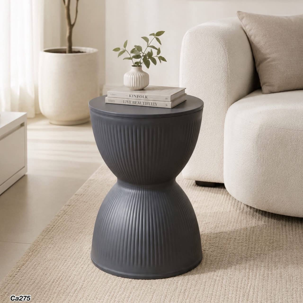Mesa auxiliar negro 31cm* 31cm* 46cm