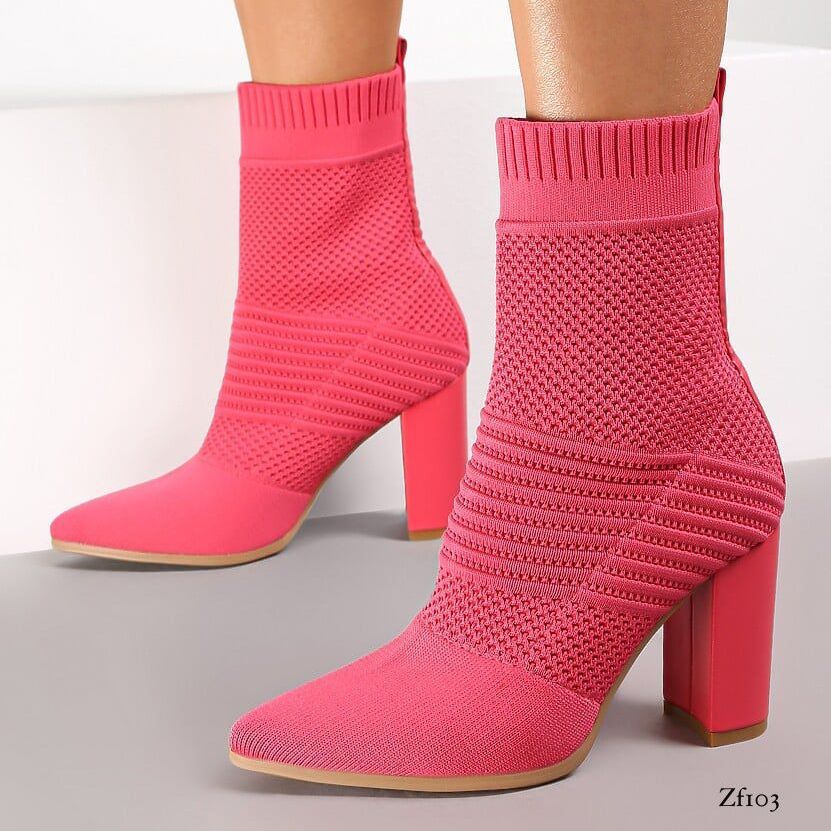 Botin fucsia tacon 10cm 5635A C40