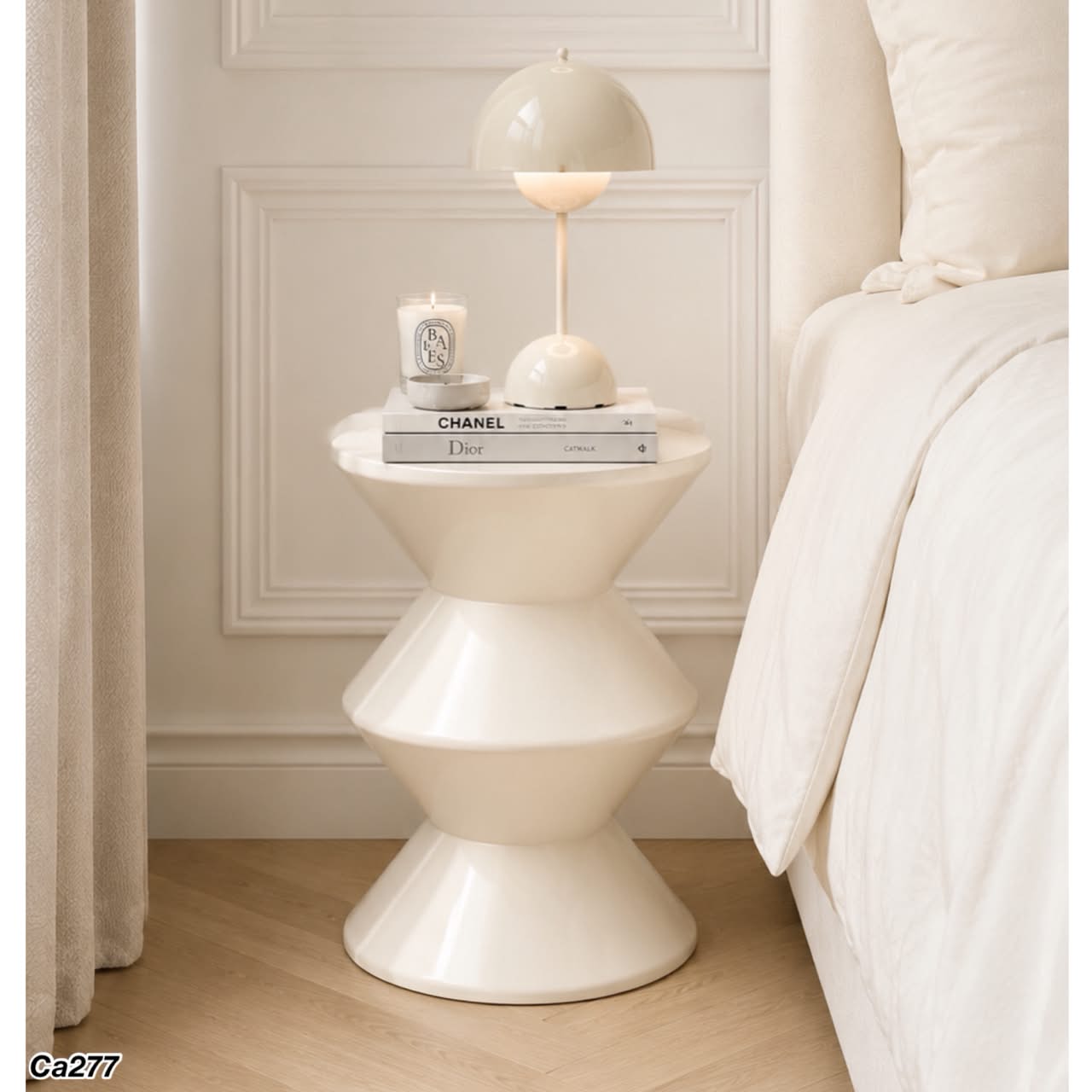 Mesa auxiliar nordica blanco 36cm* 36cm* 45cm