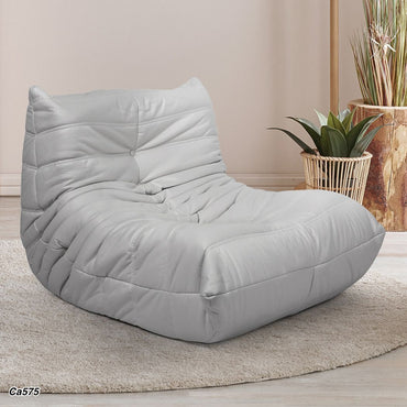 Silla poltrona gris micro fibra 85cm