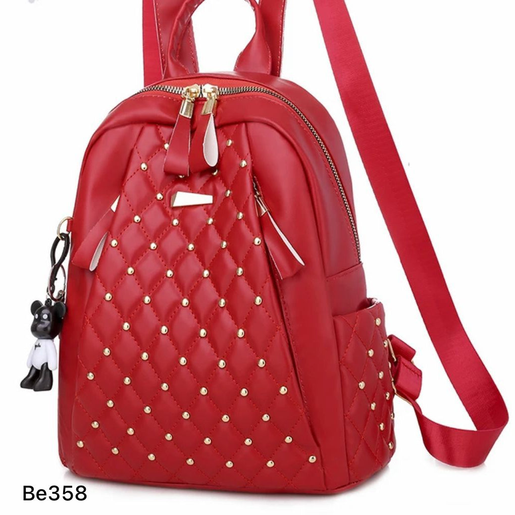 Morral rojo apliques dorados 26cm* 31cm 561 C-B