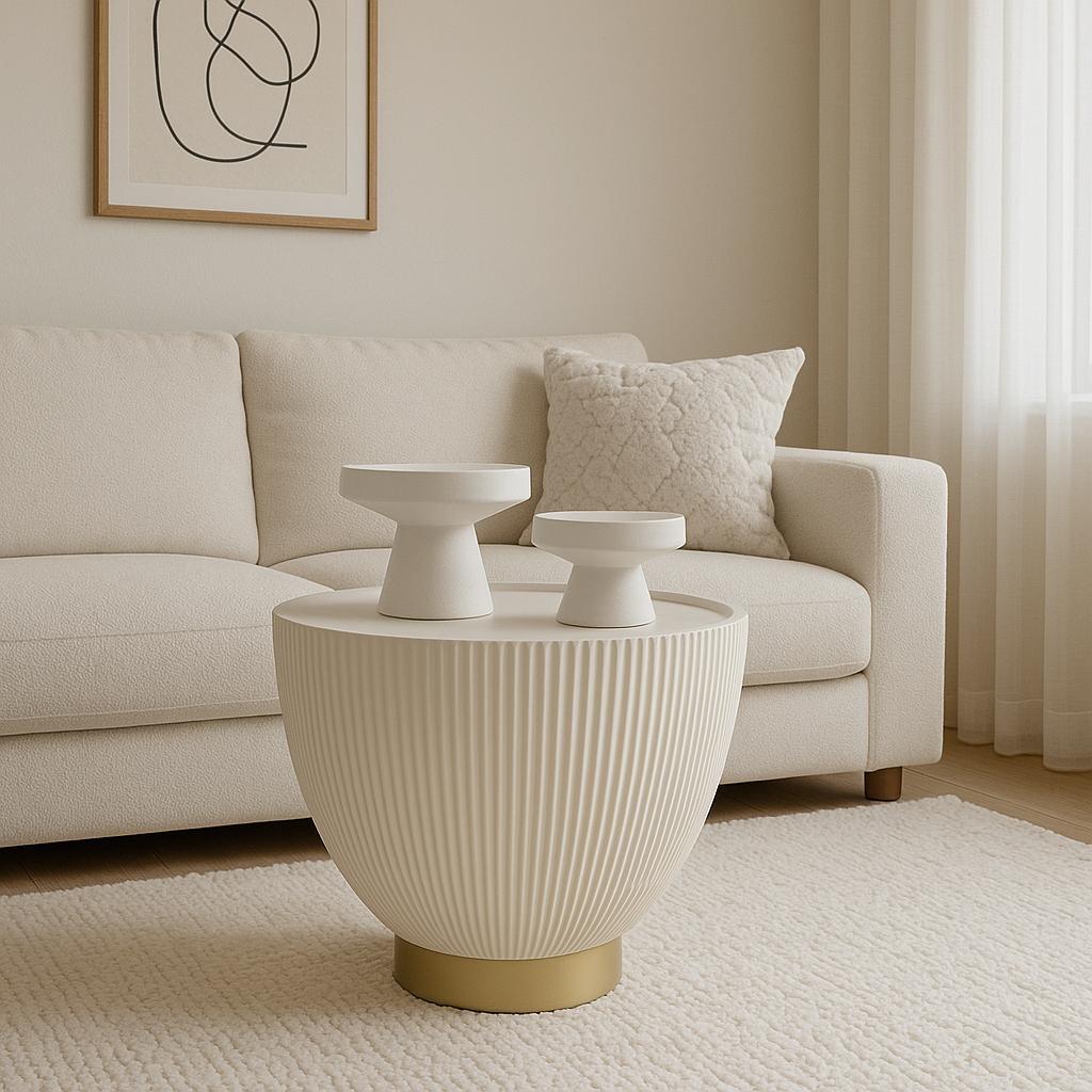 Jarron maceta blanco mediano ceramica 21cm* 21cm* 17cm