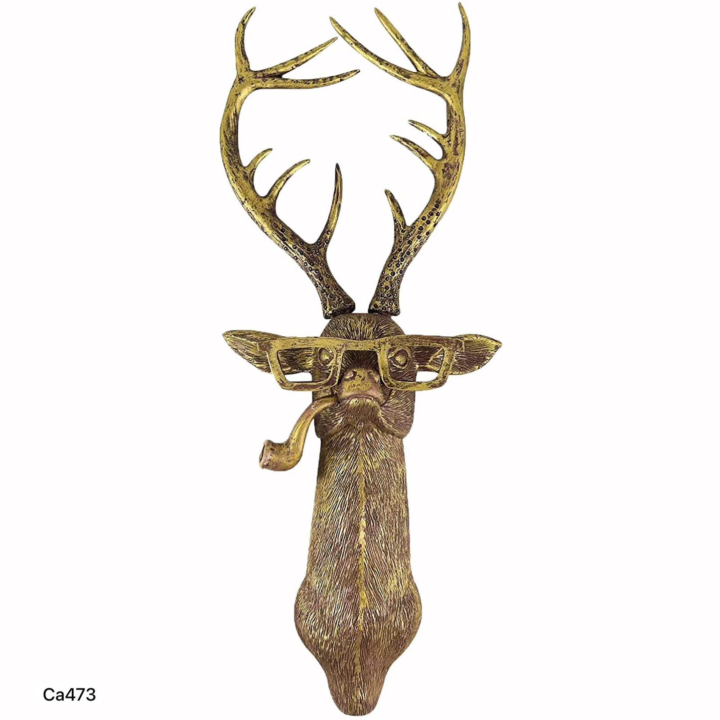 Articulo decorativo venado dorado de pared 13,5cm* 8,5cm* 37,5cm