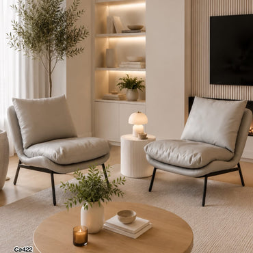 Silla poltrona policuero gris 67cm* 78cm* 75cm