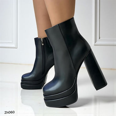 Botin negro plataforma 5cm tacon 14cm 255-037