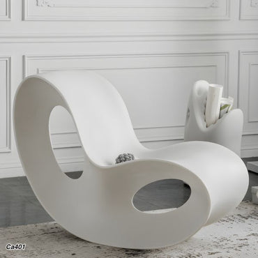 Silla mesedora exterior blanco 114cm* 78cm* 58cm YZ012