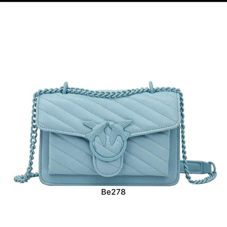 Bolso azul aplique 22cm* 15cm W1152 C-B