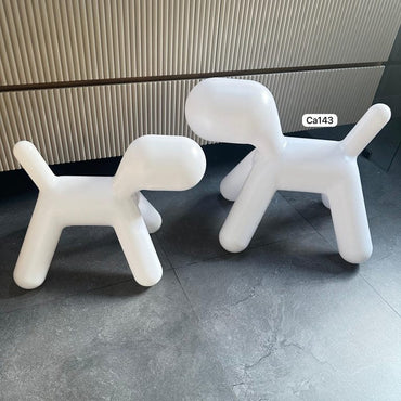 Silla perro blanco grande 69cm* 42cm* 54cm