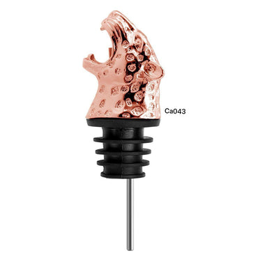 Dispensador de botellas metalico jaguar oro rosa 10cm* 3.5cm