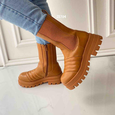 Bota terracota suela 5cm CM6829