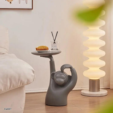 Mesa auxiliar mono gris 51cm* 19cm* 54cm