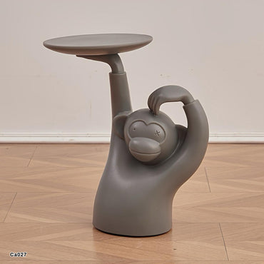 Mesa auxiliar mono gris 51cm* 19cm* 54cm
