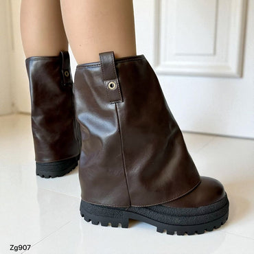 Botin cafe doblez suela 6cm 2P9A-AX3435-06 C-24