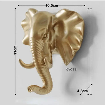 Perchero elefante dorado 10.5cm* 11cm* 4.8cm