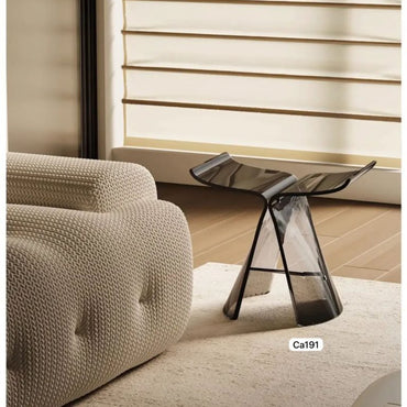 Mesa auxiliar mariposa negro transparente 43cm* 30cm* 38.5cm