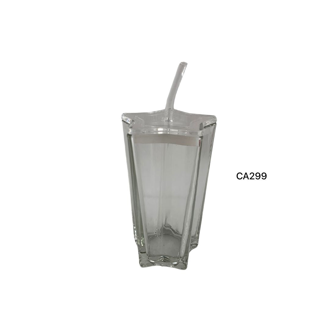 Vaso cristal transparente pitillo 300ml