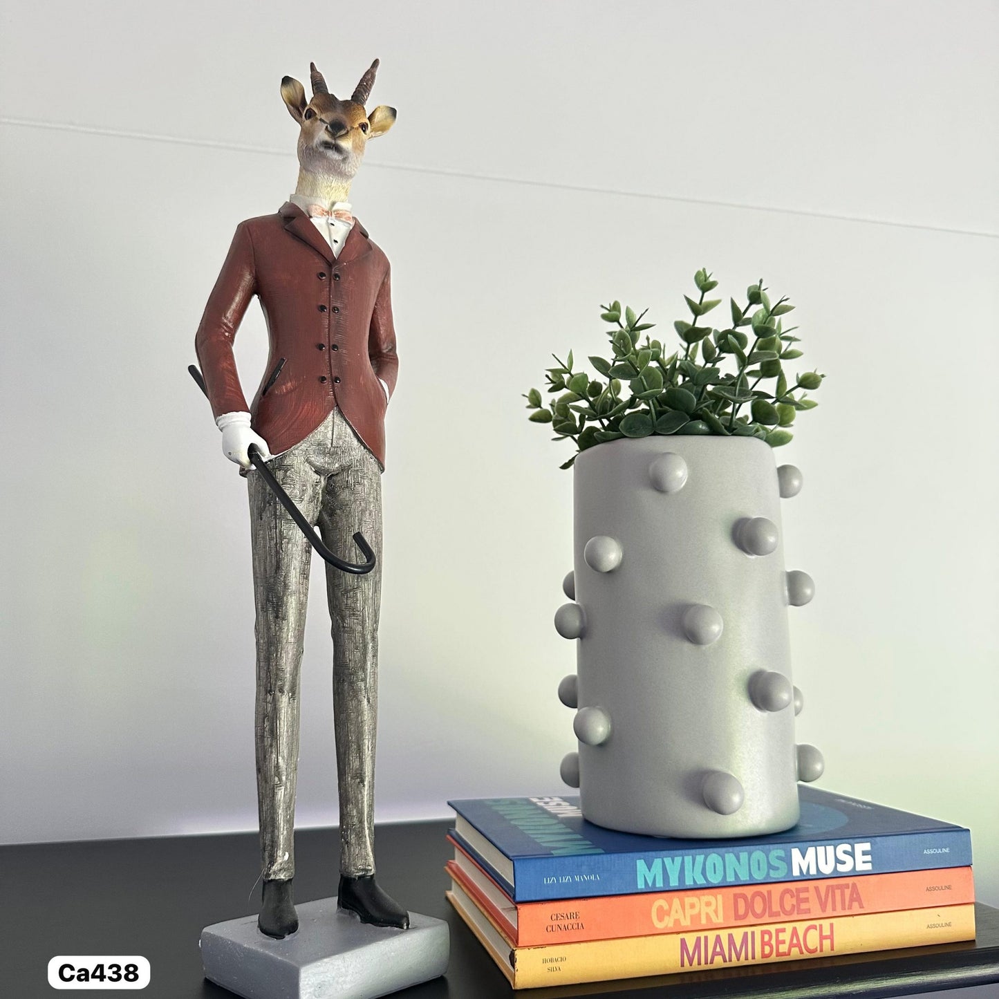 Escultura de ciervo elegante 11cm* 12cm* 43cm