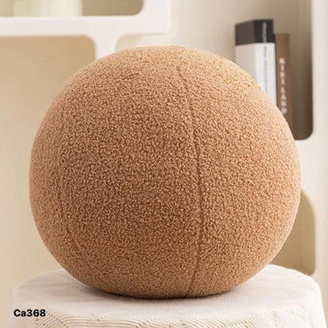 Cojin de bola cafe 30cm* 30cm
