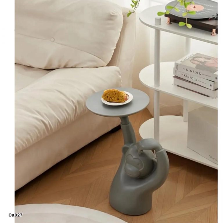 Mesa auxiliar mono gris 51cm* 19cm* 54cm
