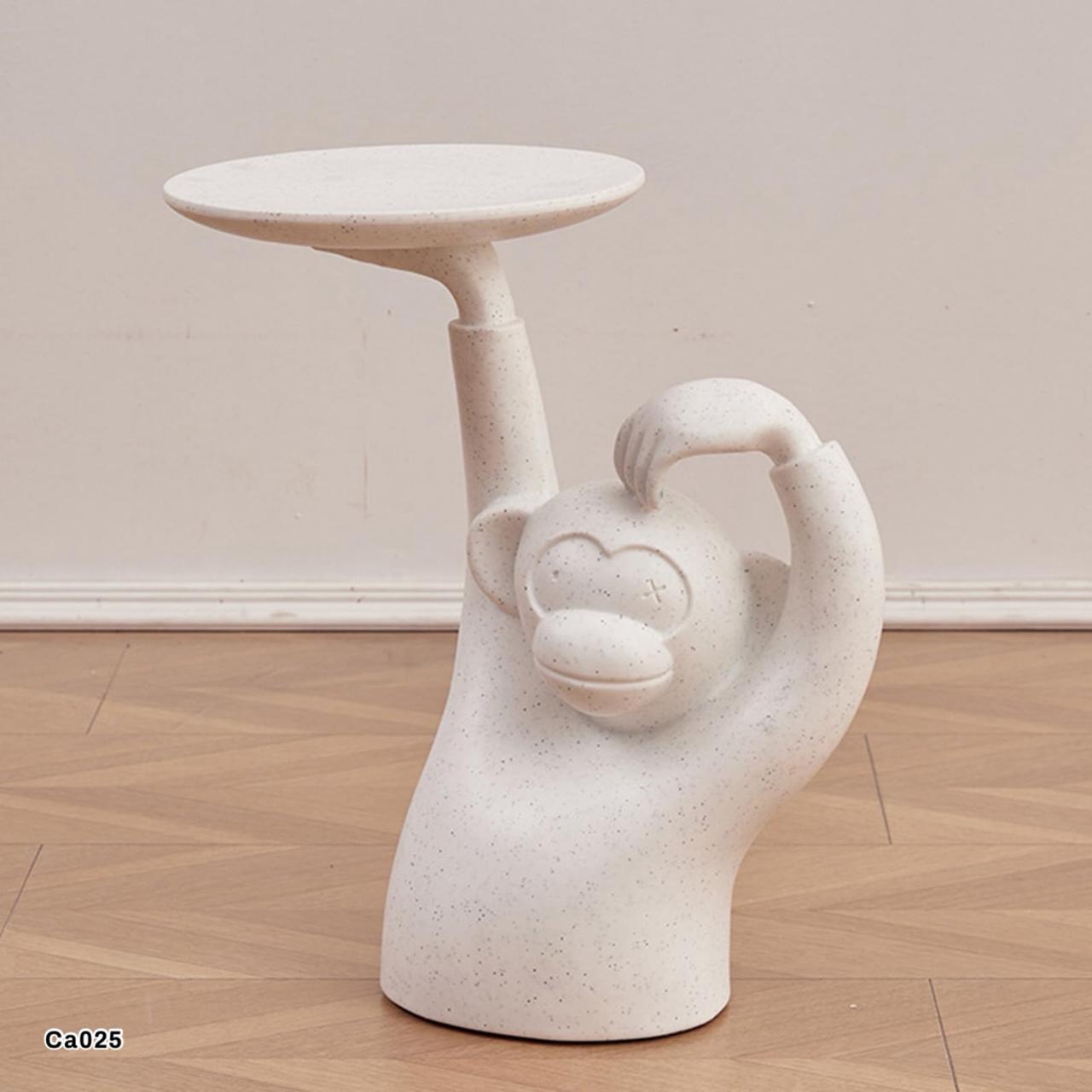 Mesa auxiliar mono blanco 51cm* 19cm* 54cm