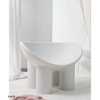 Silla patas de elefante blanco  PE  56cm* 83cm* 62cm