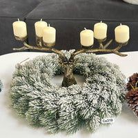 Candelabro reno dorado resina  36cm* 20cm* 5cm