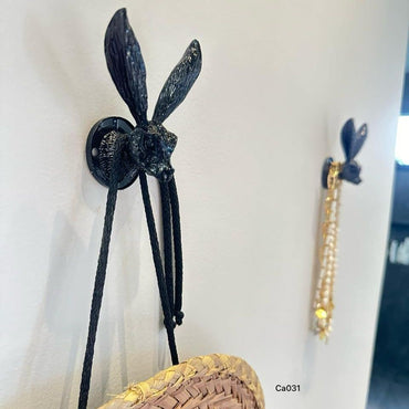 Perchero conejo negro 13cm* 8cm* 5cm