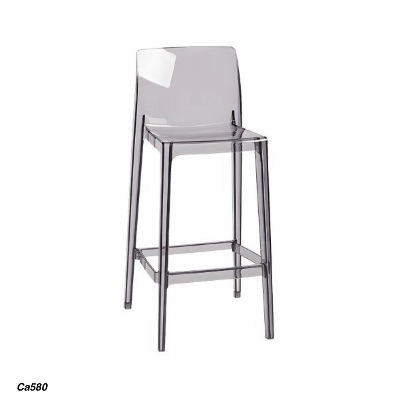 Silla de barra gris transparente  PC  48cm* 47.5cm* 94cm