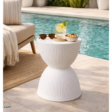 Mesa auxiliar blanco  31cm* 31cm* 46cm