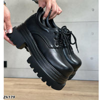 Zapato negro plataforma 7cm  DX019-B9506