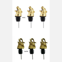Dispensador de botellas metalico elefante dorado  10.5cm*  4cm
