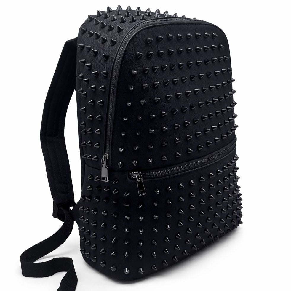 Morral negro de taches lona       24035