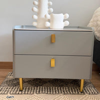 Nochero gris cuadrado  50cm* 40cm* 46cm