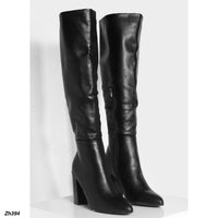 Bota caña alta negro tacon 10cm   2P1B-X9420-21  C-134