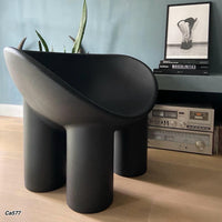 Silla patas de elefante negro  PE  56cm* 83cm* 62cm