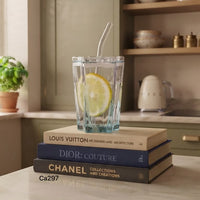 Vaso cristal azul pitillo 300ml