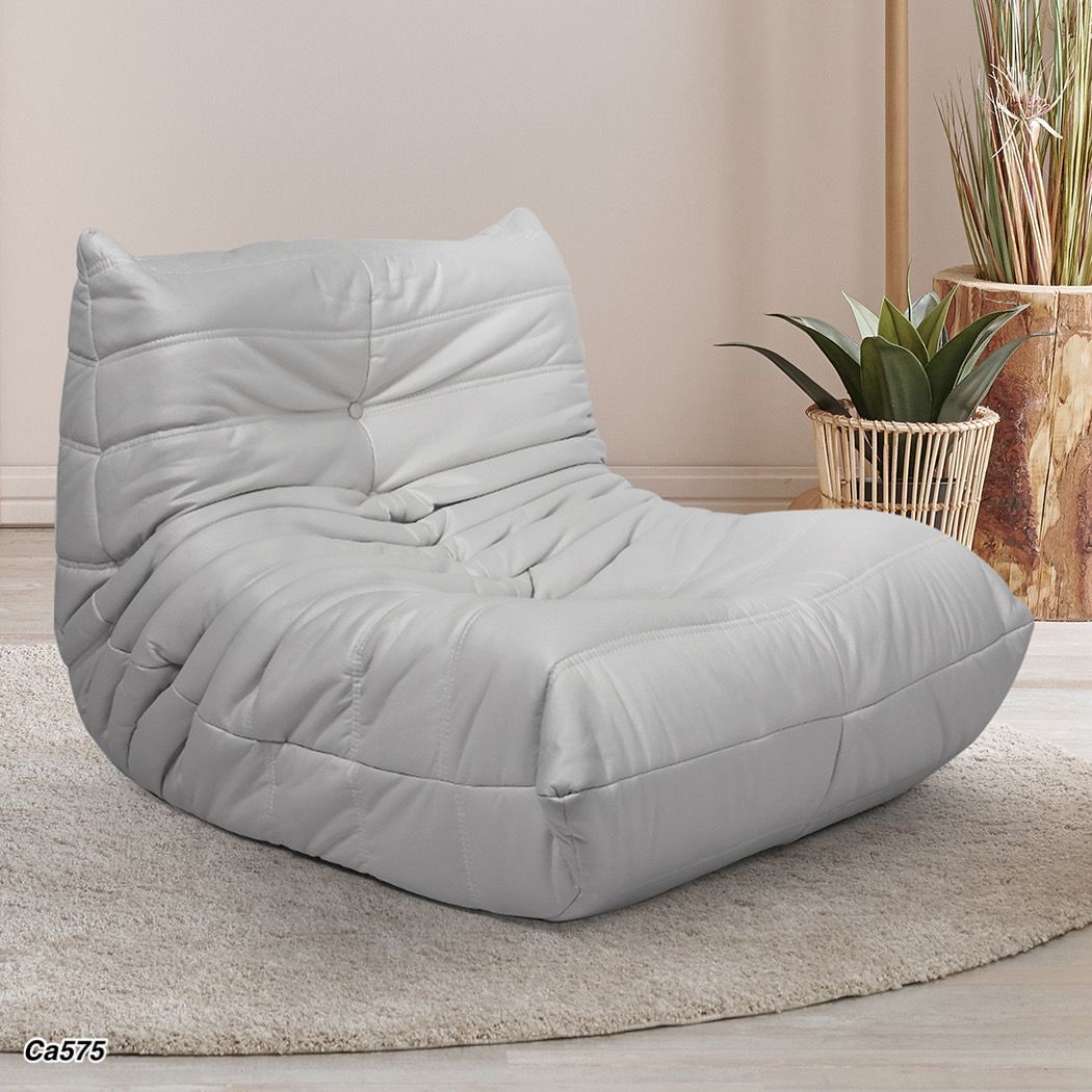 Silla poltrona gris micro fibra   85cm