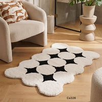 Tapete beige detalles negro  70cm* 100cm