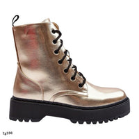 Botin dorado suela negro 4cm  CLS-270  C-42