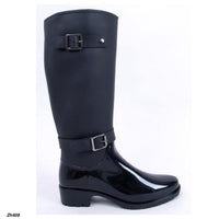 Bota de lluvia negro suela 4cm  52500