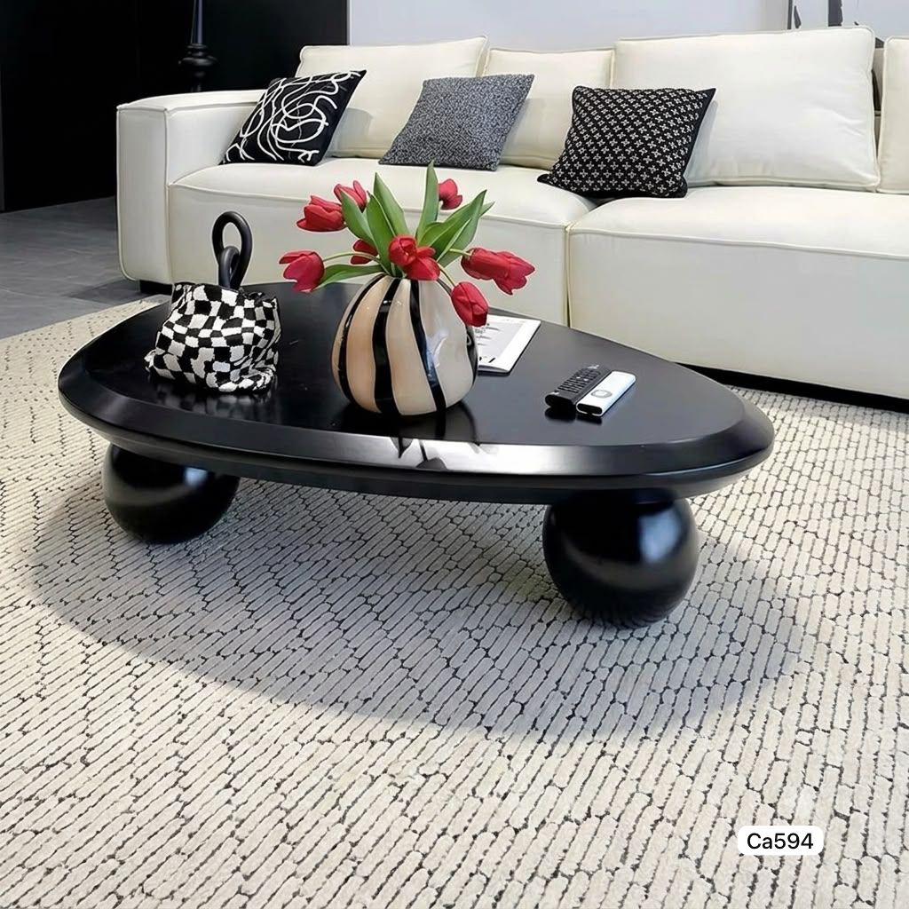 Mesa de centro negro madera   100cm* 68cm* 30cm
