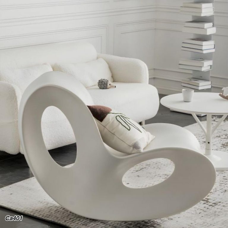 Silla mesedora exterior blanco  114cm* 78cm* 58cm  YZ012