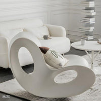 Silla mesedora exterior blanco  114cm* 78cm* 58cm  YZ012