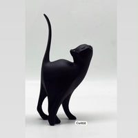 Articulo decorativo gato negro sentado  9cm* 5cm* 14cm