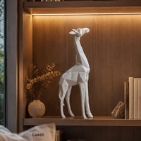 Articulo decorativo jirafa blanco grande  12cm* 5cm* 37cm