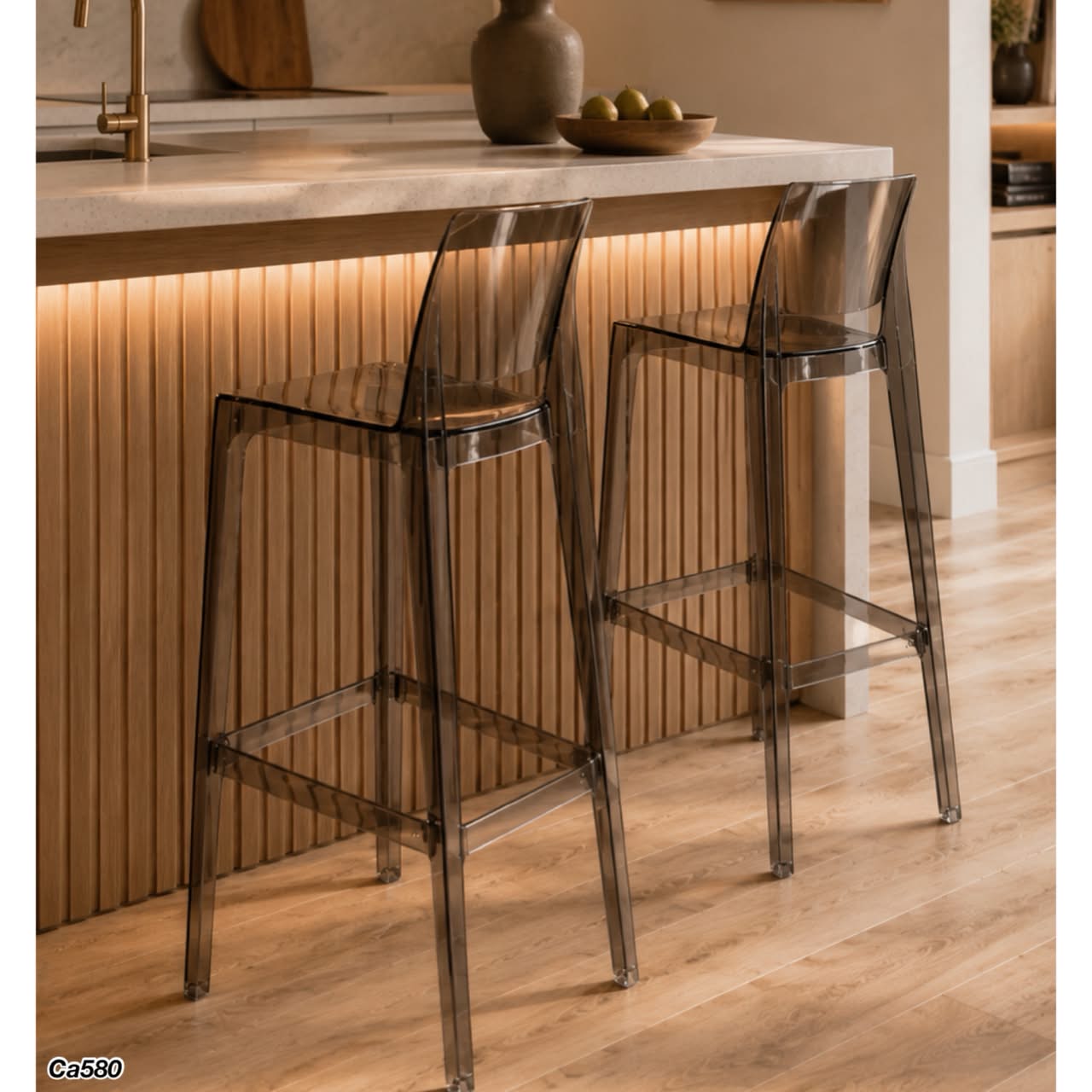 Silla de barra gris transparente  PC  48cm* 47.5cm* 94cm