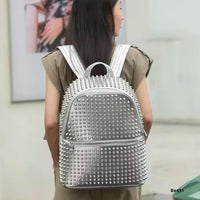 Morral plateado taches   39cm* 13cm* 42cm    C-24035