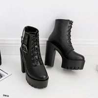 Botin negro tacon 14cm   659-10  C-2