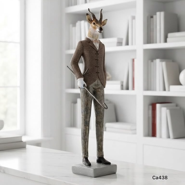 Escultura de ciervo elegante  11cm* 12cm* 43cm